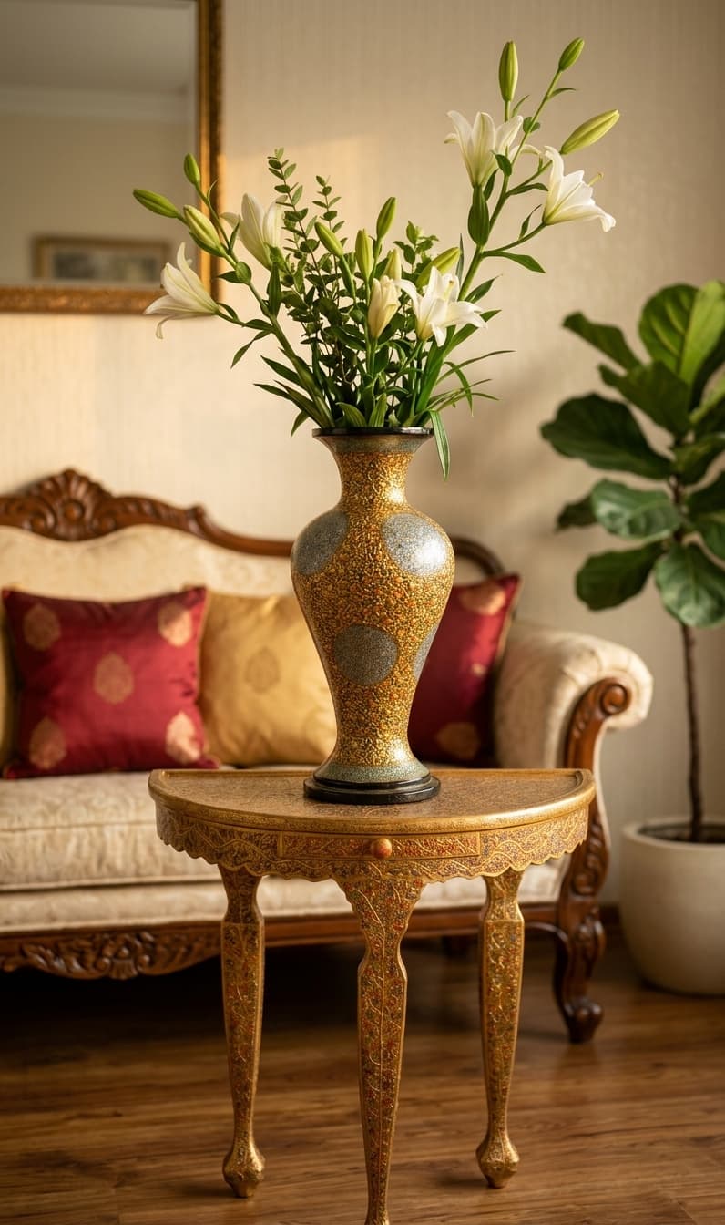 Golden Medallion Grand Vase