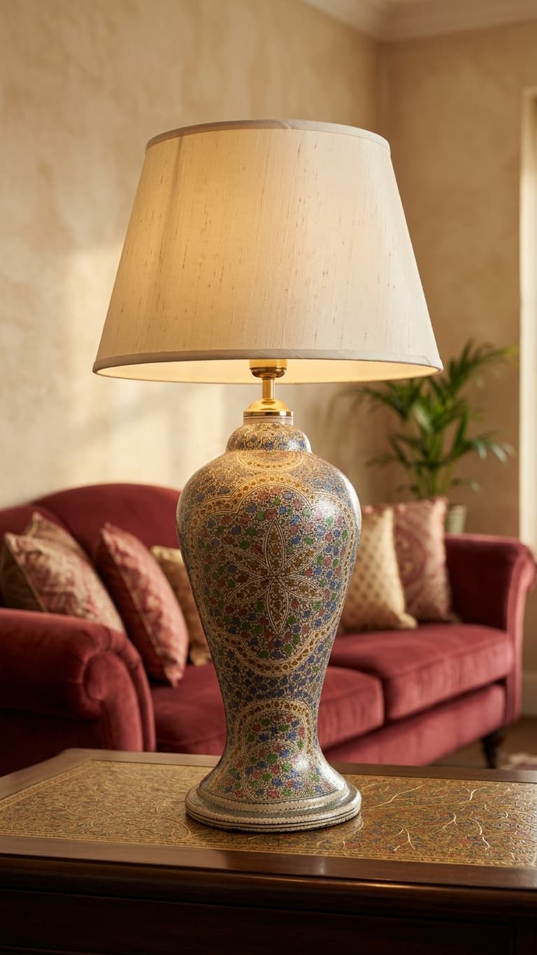 Silver Blossom Lamp Base