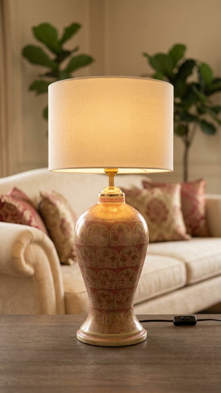 Rosebud Arch Lamp Base