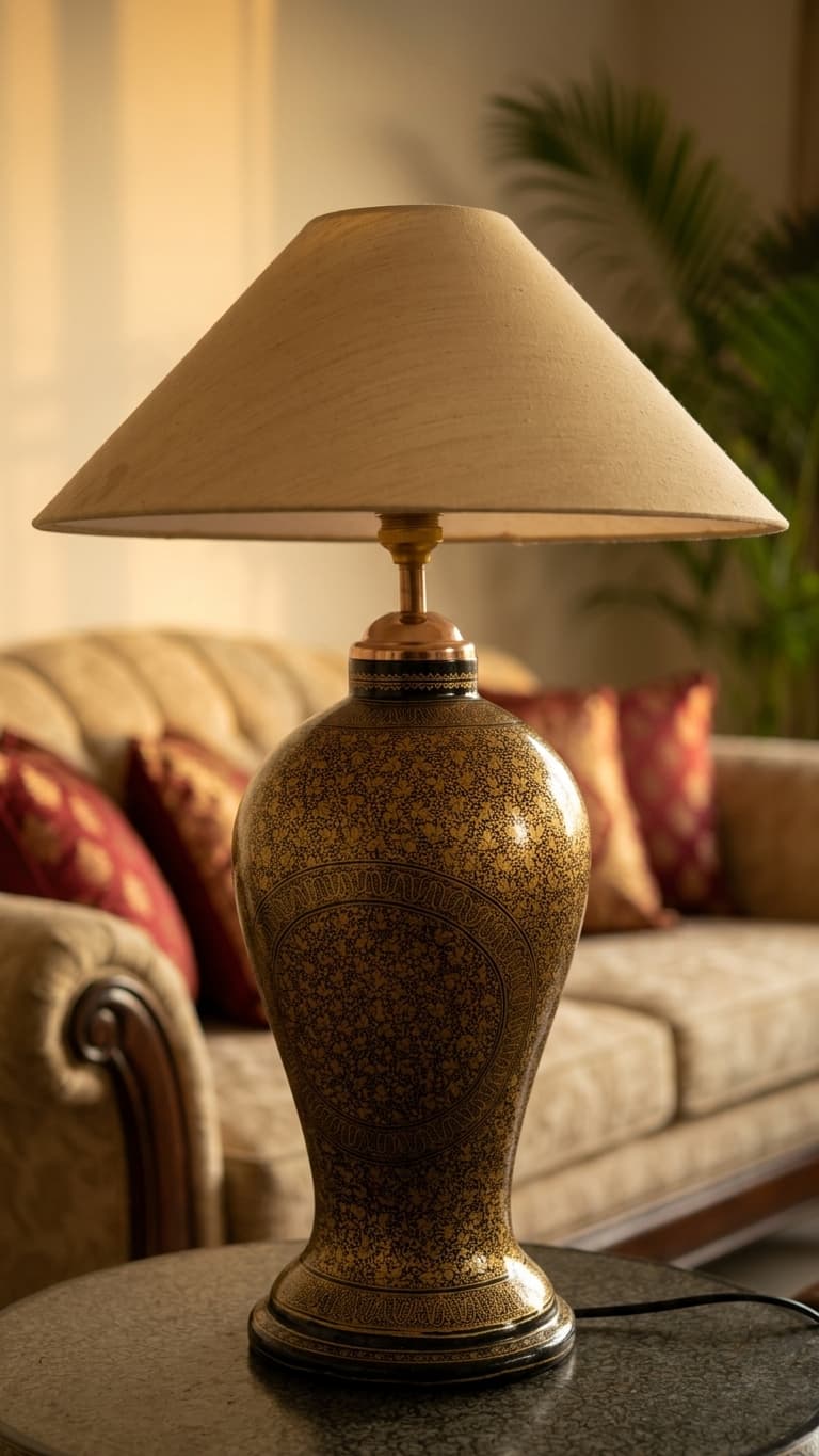 Gold Arabesque Table Lamp