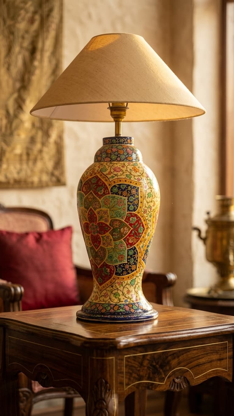 Kaleidoscope Mosaic Table Lamp