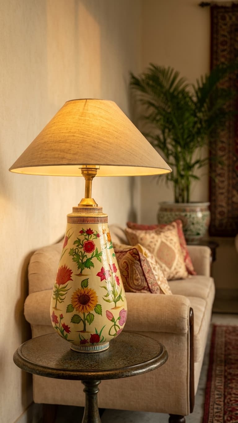 Mughal Botanical Table Lamp