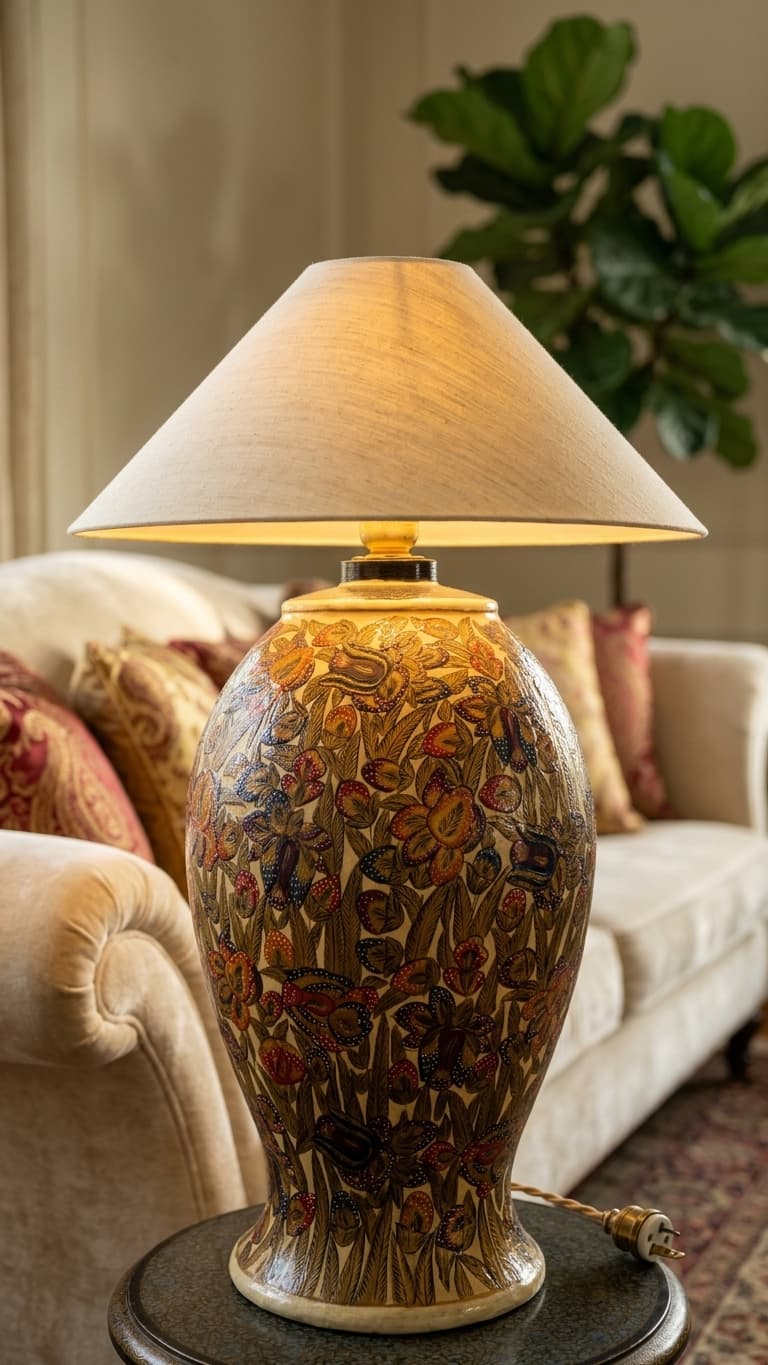 Autumn Butterfly Table Lamp