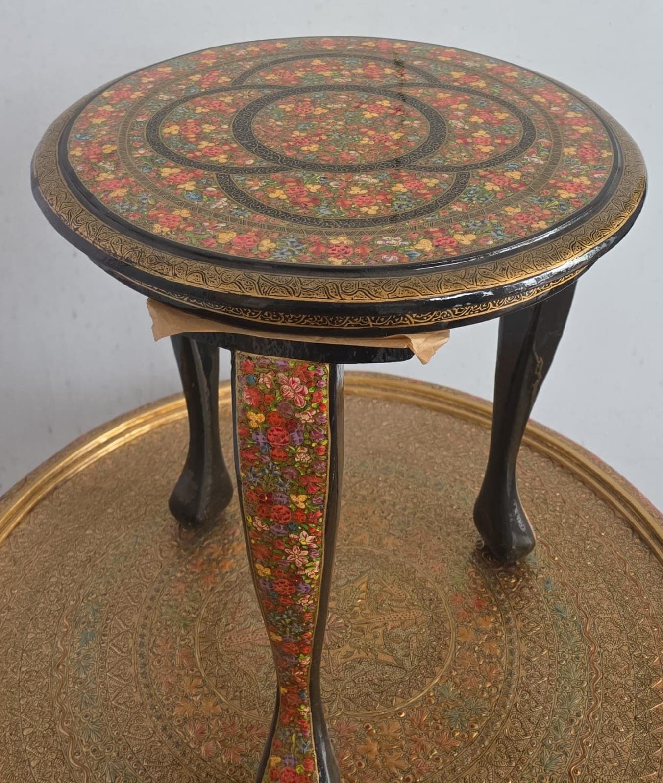 Midnight Floral Side Table