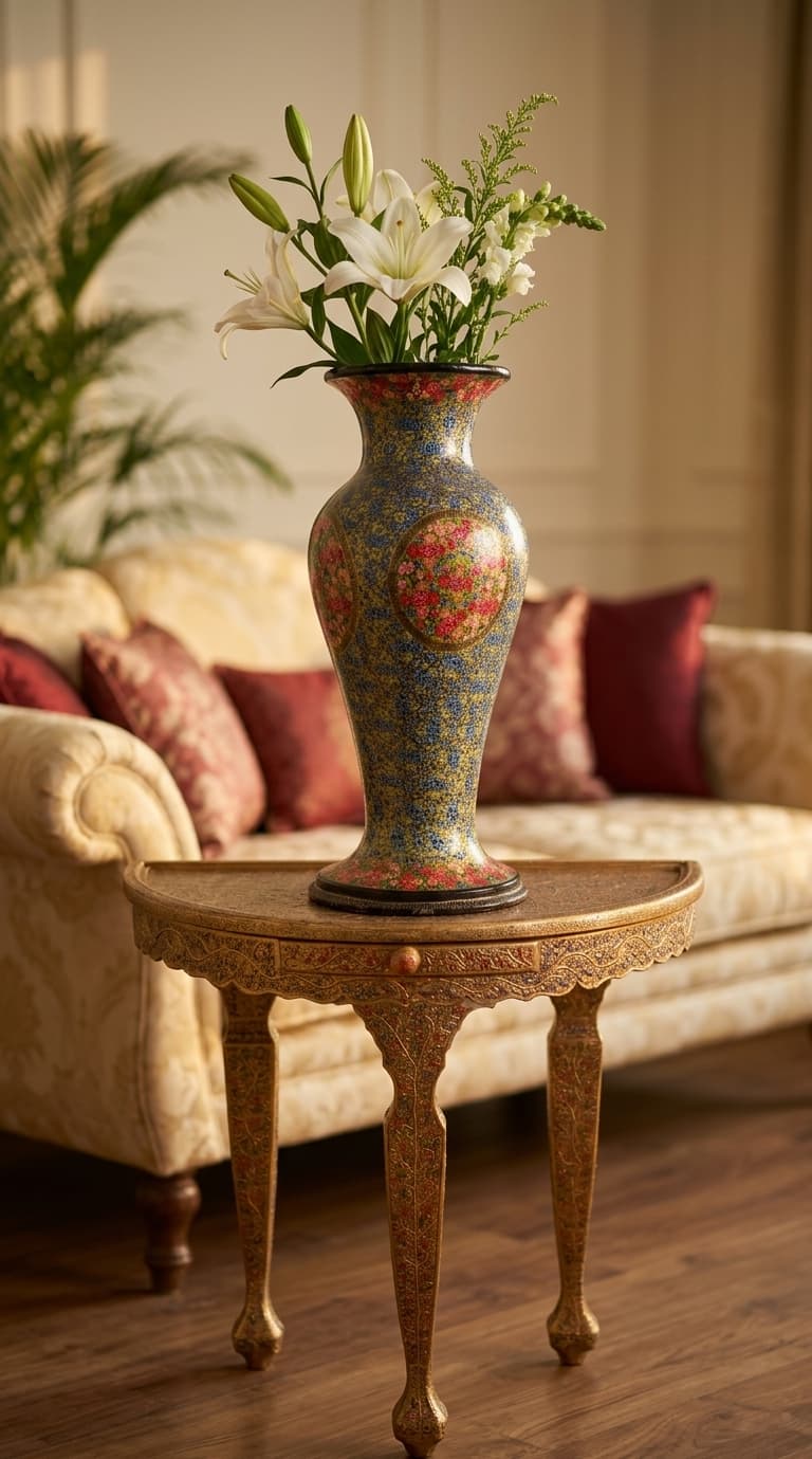 Sapphire Rose Grand Vase