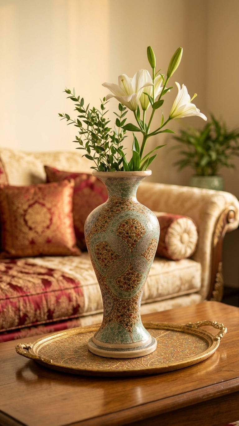 Vases, copper & decor
