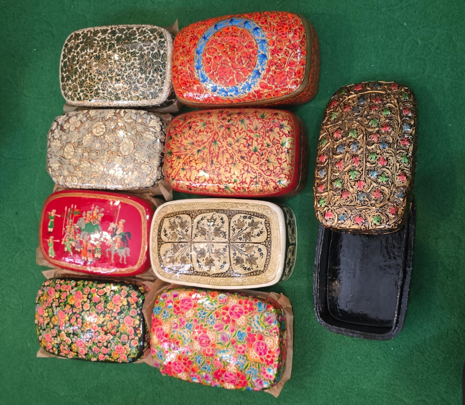 Assorted hand-painted souvenirs