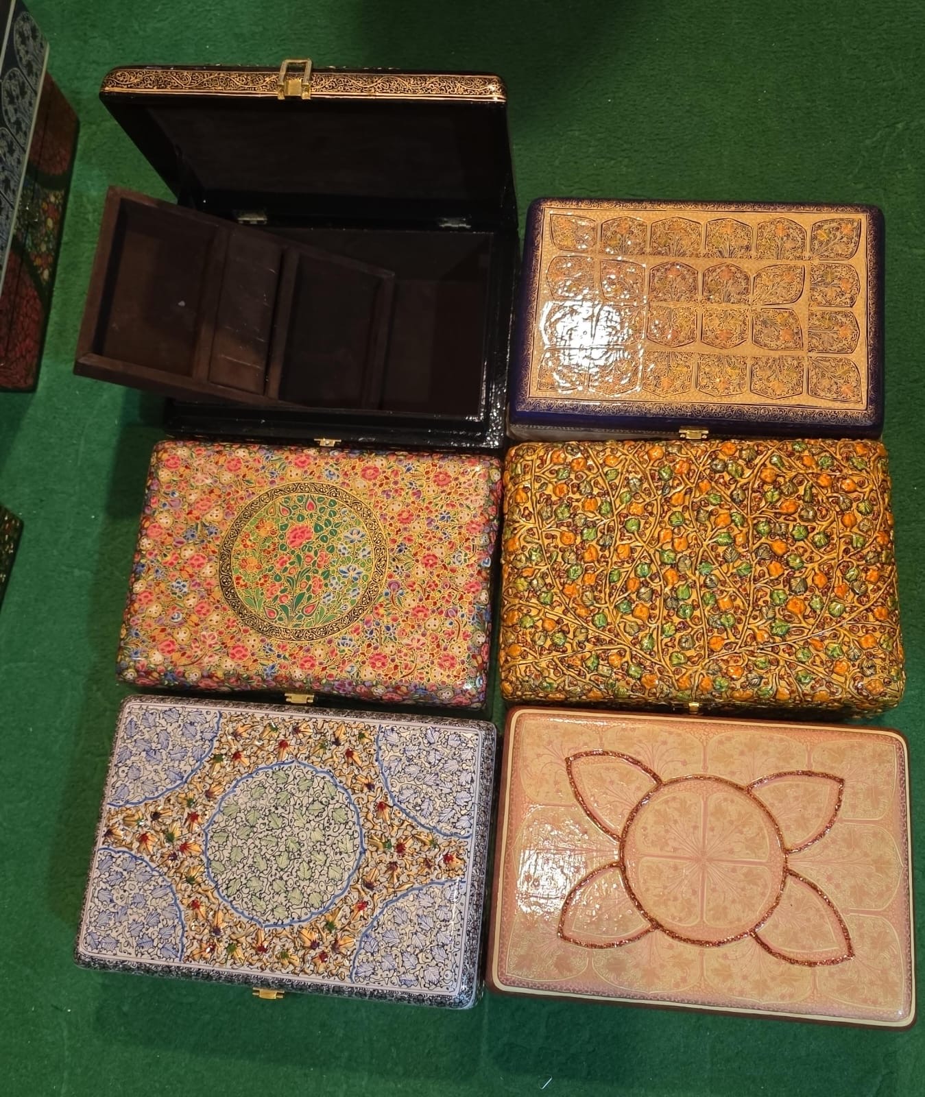 Hand-painted jewellery tray box