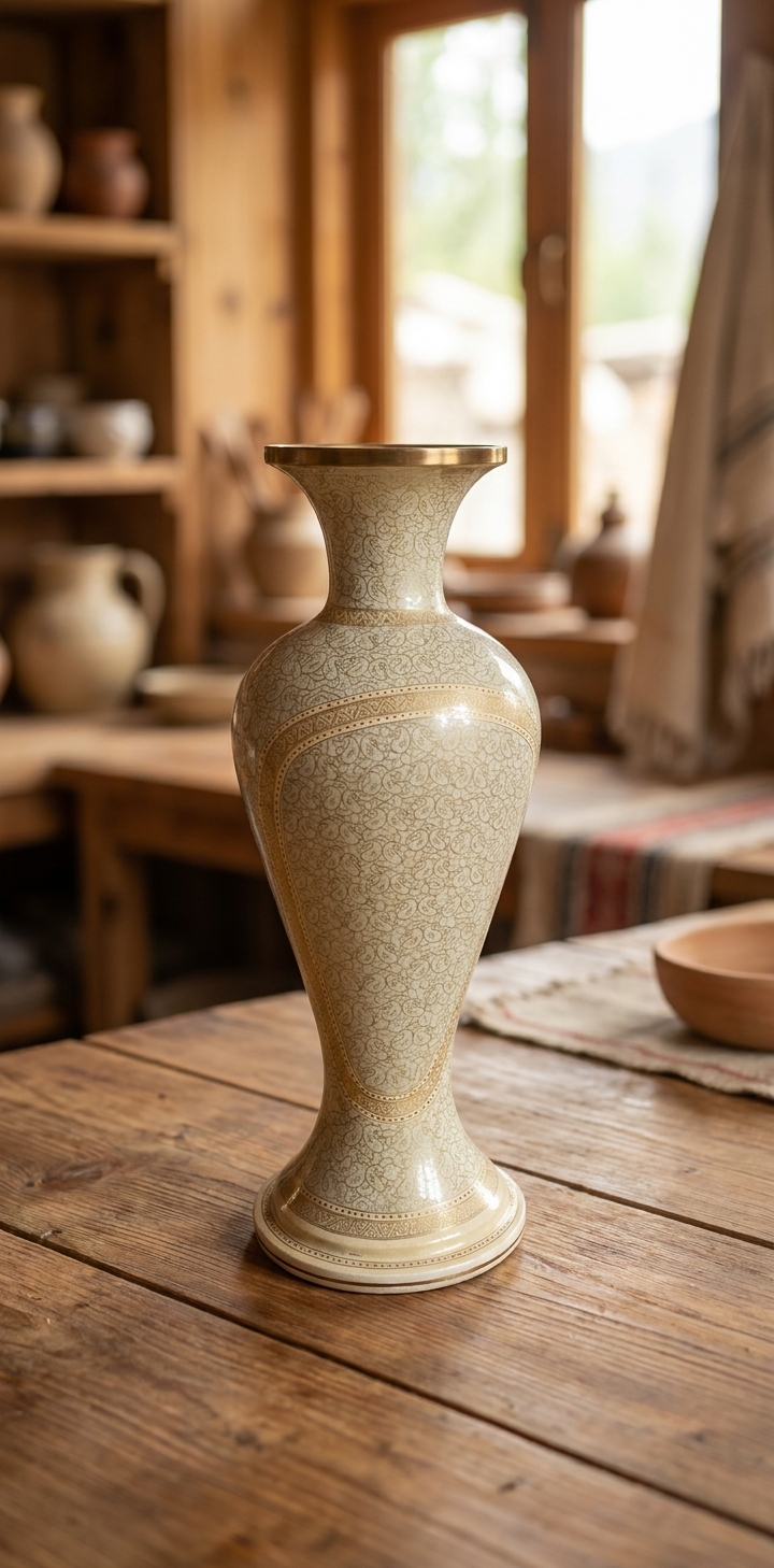 Petite hand-painted vase keepsake